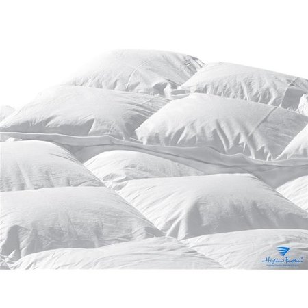 HIGHLAND FEATHER MANUFACTURING Highland Feather B2-132-K29 Calais European White Down 600 Loft Duvet; King B2-132-K29